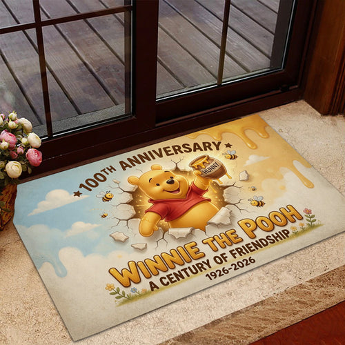 Winnie-the-Pooh 100th Anniversary Custom Doormat – TMTHU5654