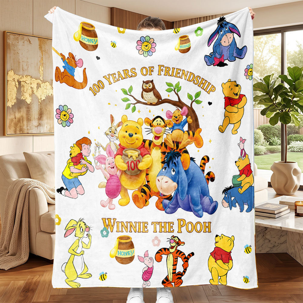 Winnie-the-Pooh 100th Anniversary Fleece Blanket – TMTHU7899