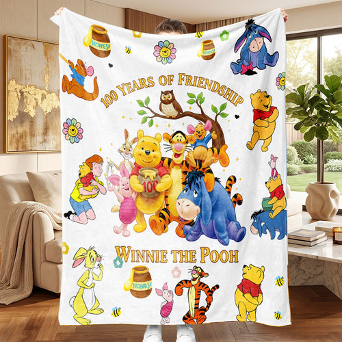 Winnie-the-Pooh 100th Anniversary Fleece Blanket – TMTHU7899