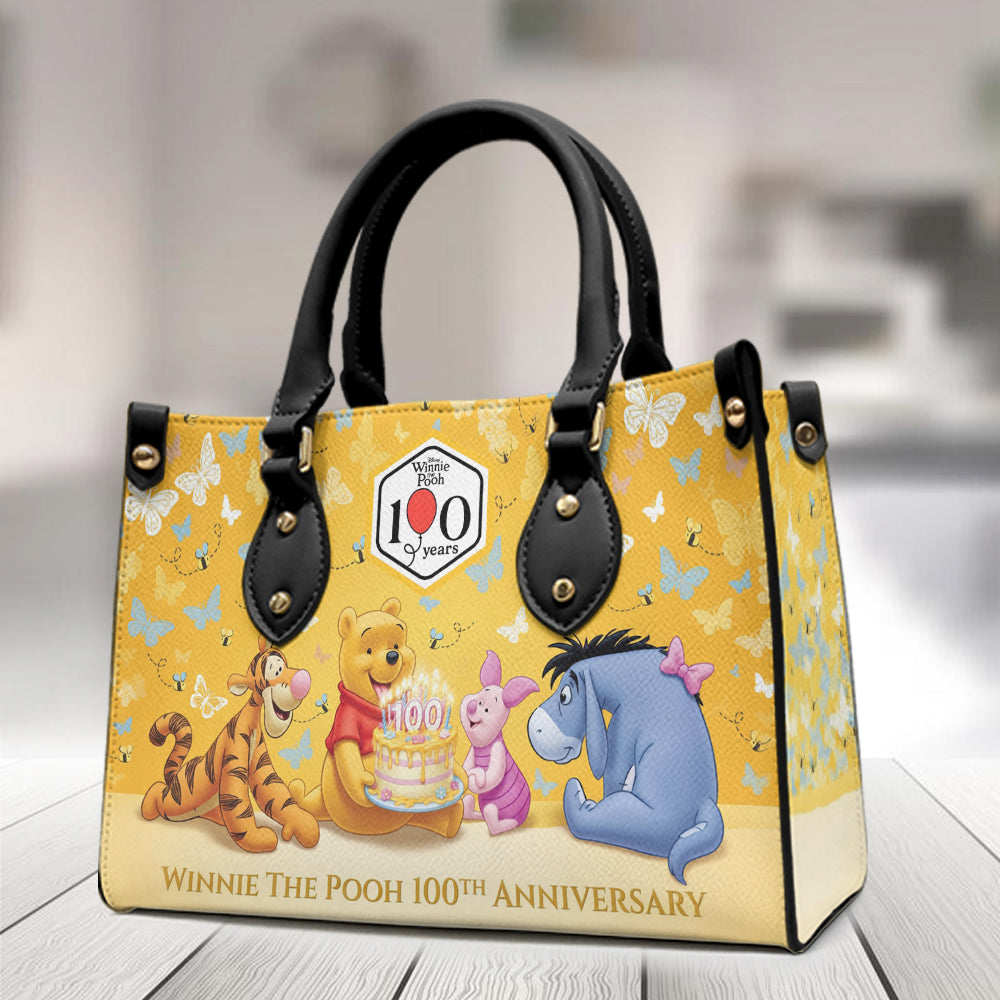 Winnie-the-Pooh 100th Anniversary Leather HandBag – TMTHU4793