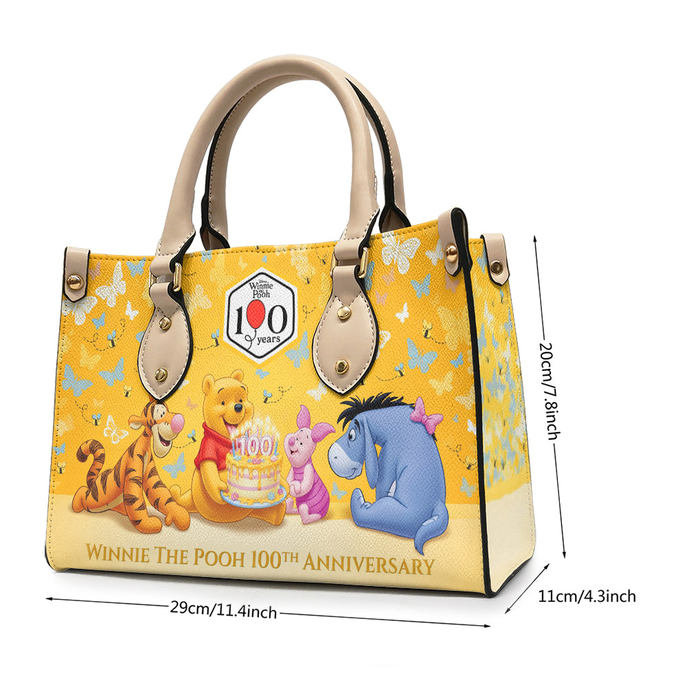 Winnie-the-Pooh 100th Anniversary Leather HandBag – TMTHU4793
