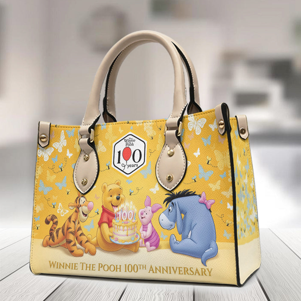 Winnie-the-Pooh 100th Anniversary Leather HandBag – TMTHU4793