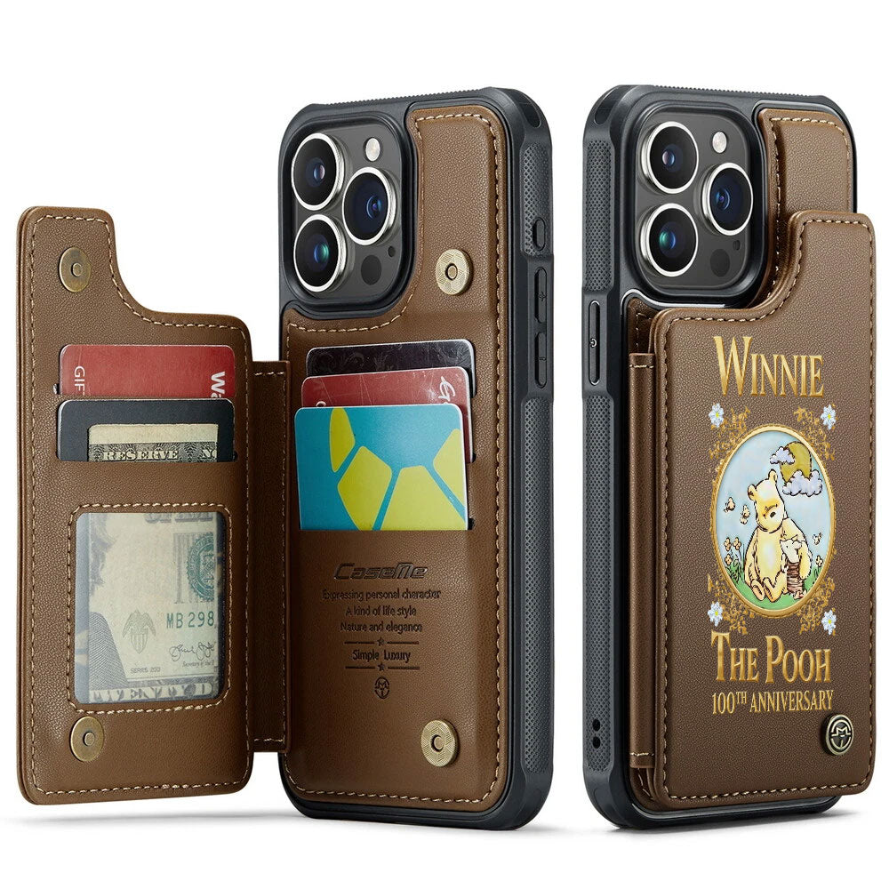 Winnie-the-Pooh 100th Anniversary Leather Wallet Phone Case – TMTHU4238