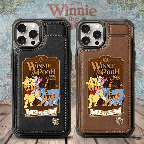 Winnie-the-Pooh 100th Anniversary Leather Wallet Phone Case – TMTHU4885