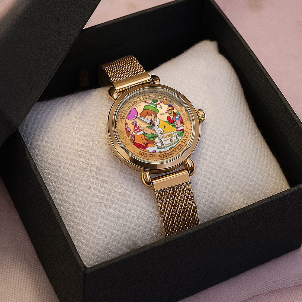 Winnie-the-Pooh 100th Anniversary Mesh Strap Quartz Watch – TMTHU4873