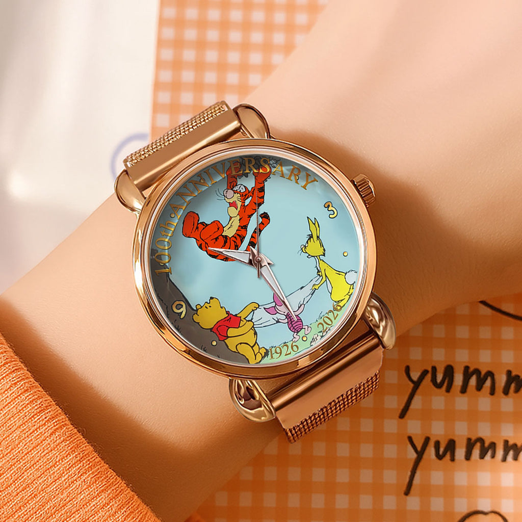 Winnie-the-Pooh 100th Anniversary Mesh Strap Quartz Watch – TMTHU6515