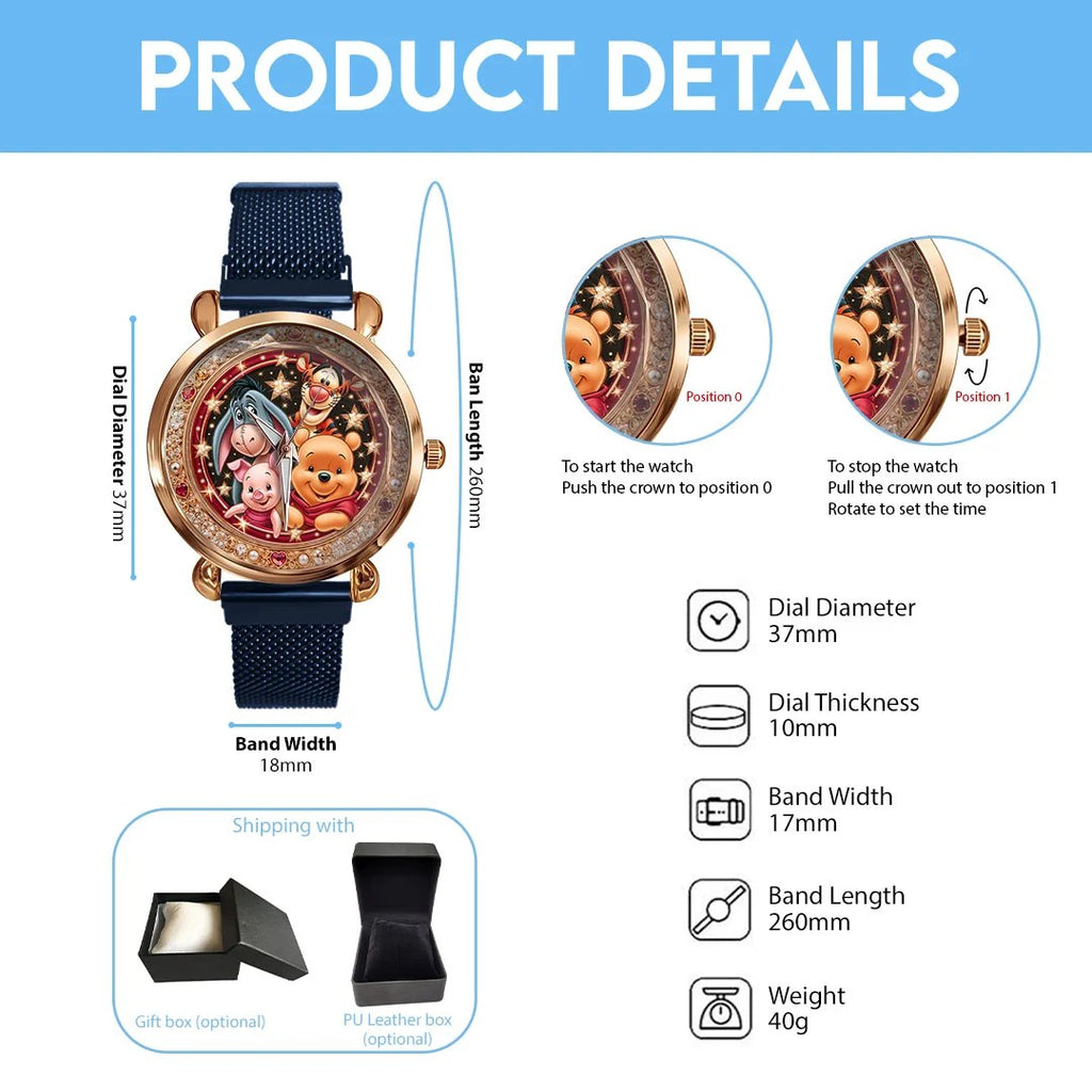 Winnie-the-Pooh 100th Anniversary Mesh Strap Quartz Watch – TMTHU9065