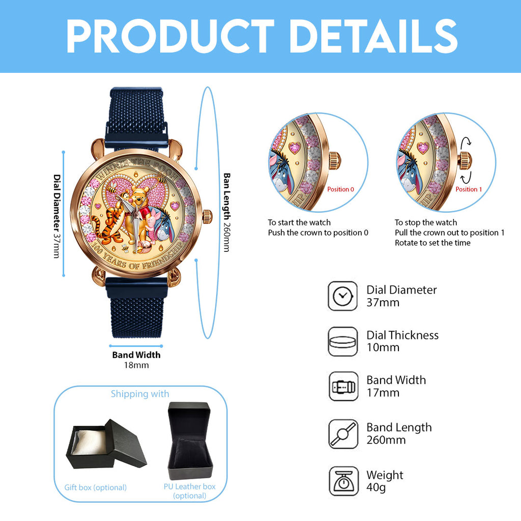 Winnie-the-Pooh 100th Anniversary Mesh Strap Quartz Watch – HOATT16932