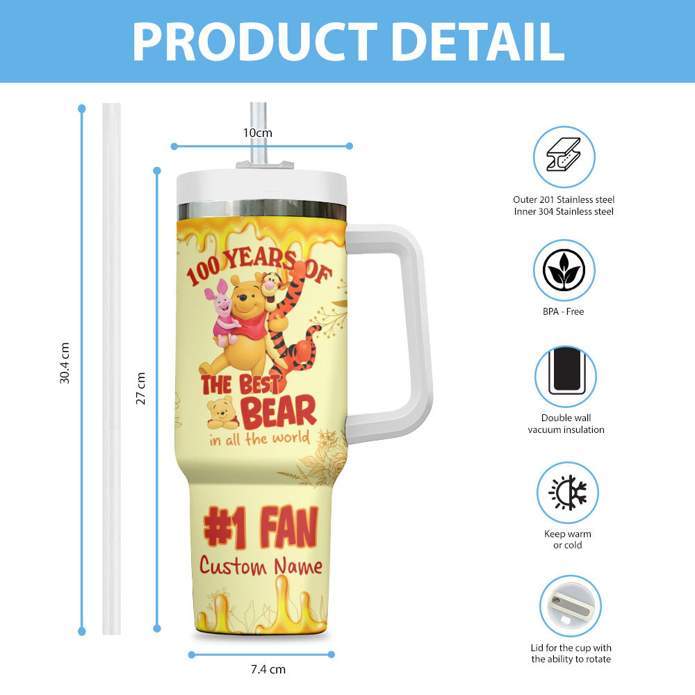 Personalized Winnie-the-Pooh 100th Anniversary 40oz Tumbler – HOATT15377