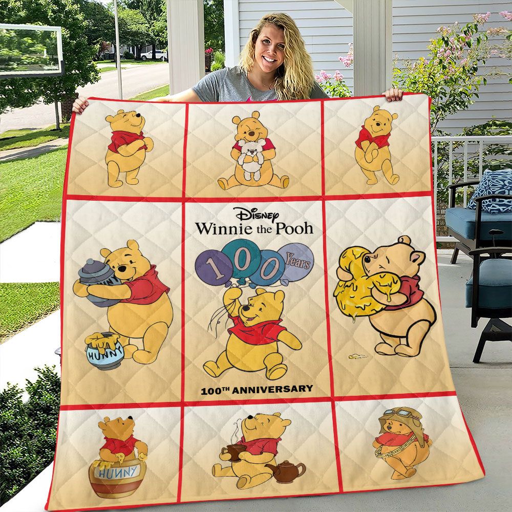 Winnie-the-Pooh 100th Anniversary Quilt Blanket – TMTHU4794