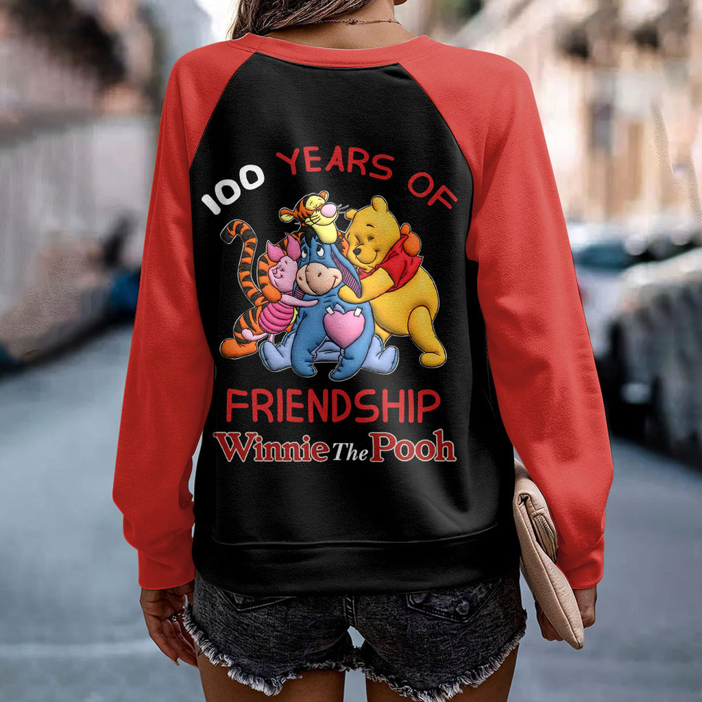 Winnie-the-Pooh 100th Anniversary Round Neck Raglan Sleeve Sweatshirt – HOATT15570
