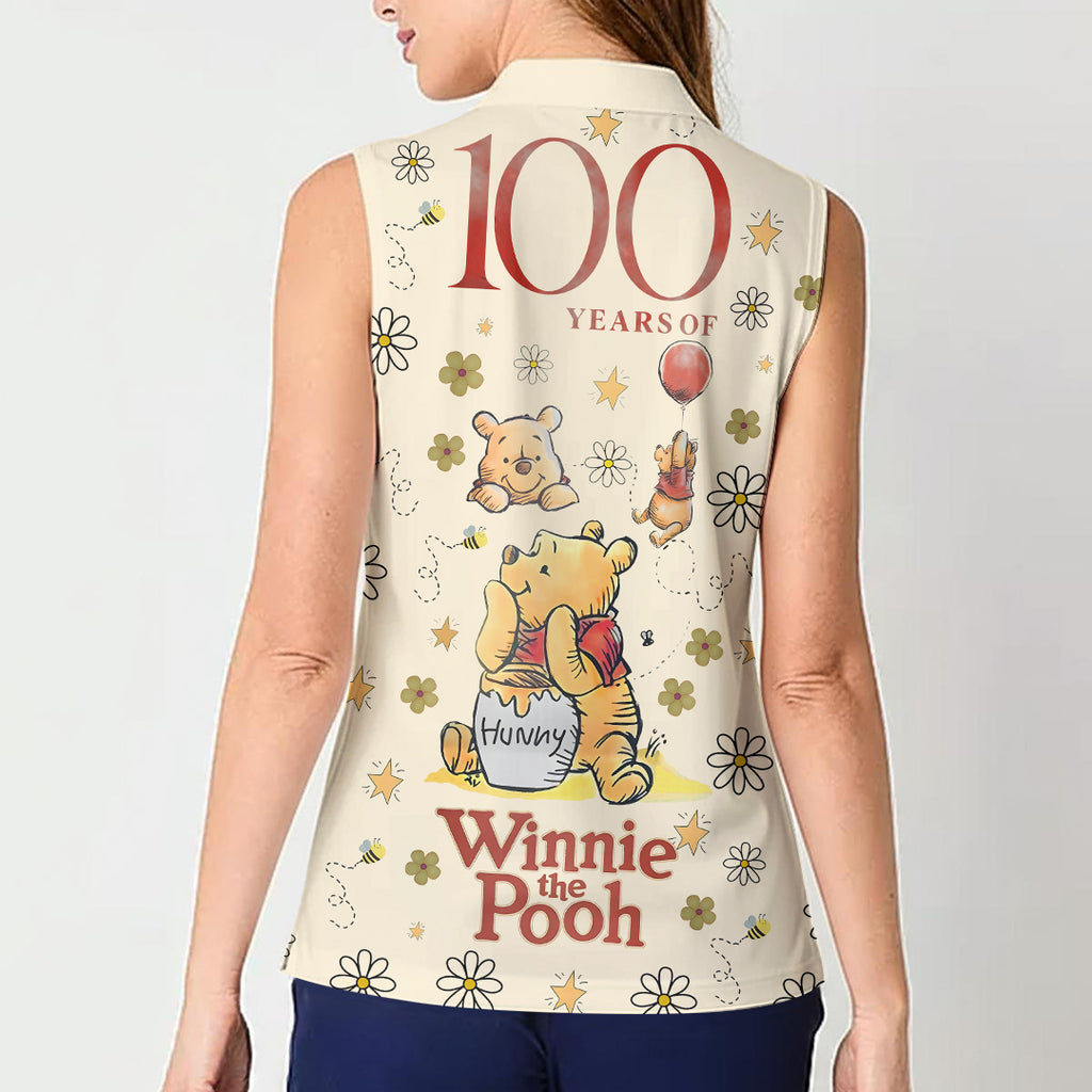 Winnie-the-Pooh 100th Anniversary Women Sleeveless Polo Shirt – HOATT16848