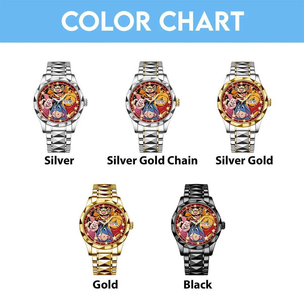Winnie-the-Pooh Alloy Luxury Quartz Watch – HOATT26805