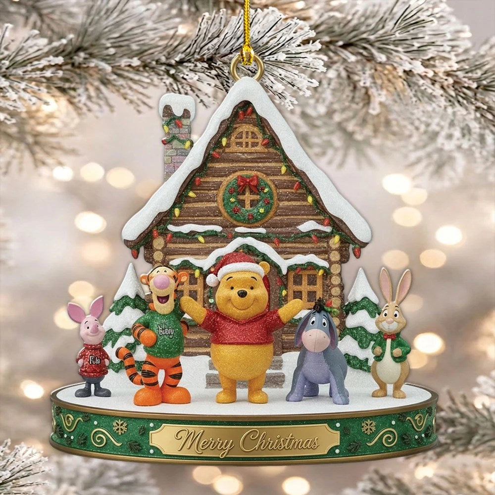 Winnie-the-Pooh Custom Shape 2-side Printed Acrylic Ornament – MAITM15365