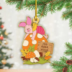 6PCS Winnie-the-Pooh Custom Shape 2-Side Printed Acrylic Ornament – TANTN25732