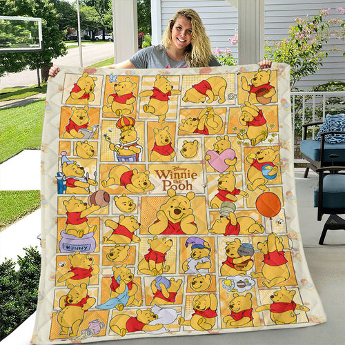 Winnie-the-Pooh Quilt Blanket – TMTHU5370