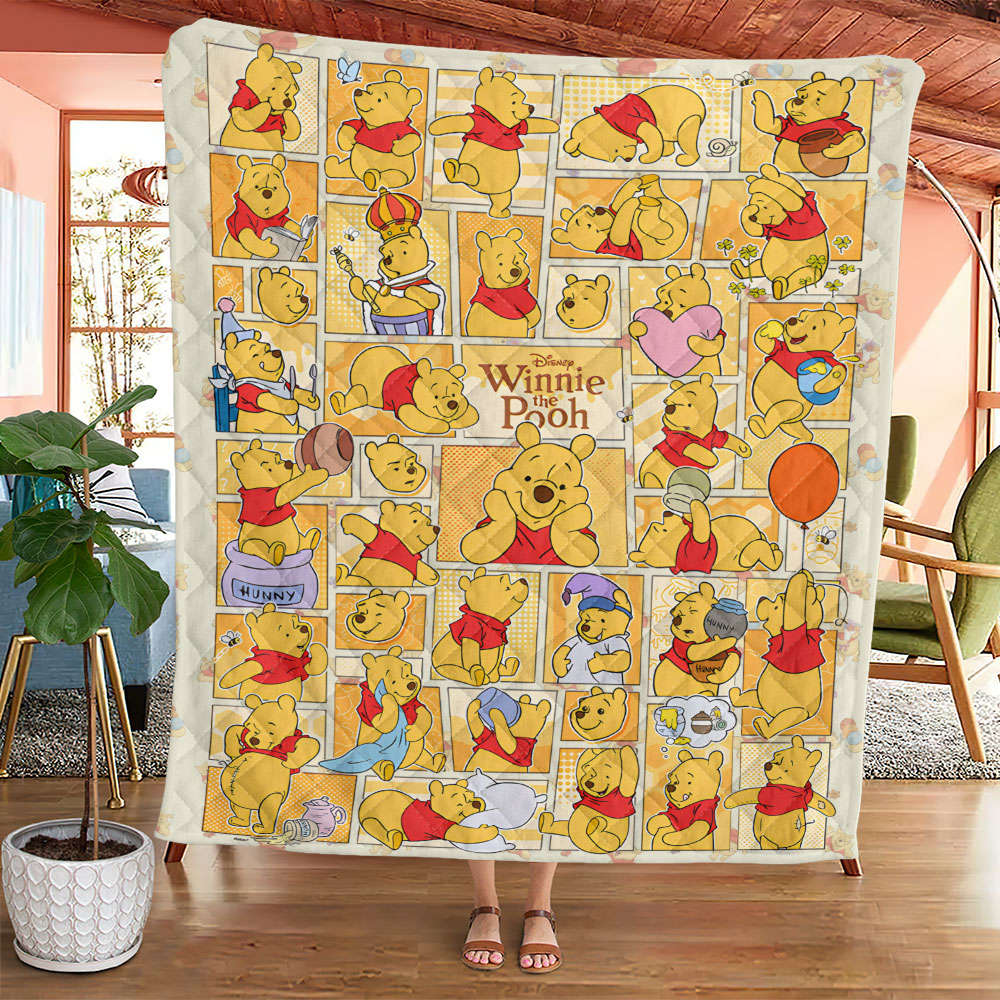 Winnie-the-Pooh Quilt Blanket – TMTHU5370