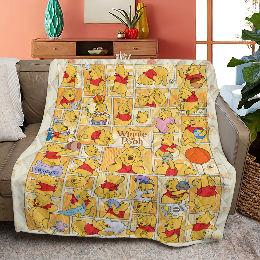 Winnie-the-Pooh Quilt Blanket – TMTHU5370