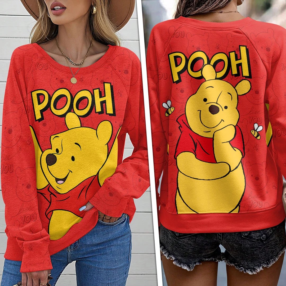 Winnie-the-Pooh Round Neck Raglan Sleeve Sweatshirt – HOATT21050
