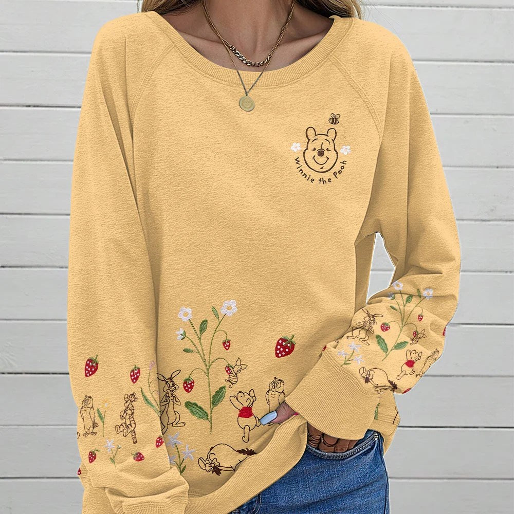 Winnie-the-Pooh Round Neck Raglan Sleeve Sweatshirt – TMTHU9304