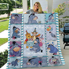 Winnie-the-Pooh x Eeyore 100th Anniversary Quilt Blanket – TMTHU4352