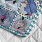 Winnie-the-Pooh x Eeyore 100th Anniversary Quilt Blanket – TMTHU4352