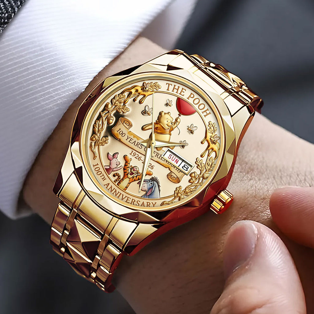 Winnie-the-Pooh 100th Anniversary Alloy Luxury Quartz Watch – TMTHU3444