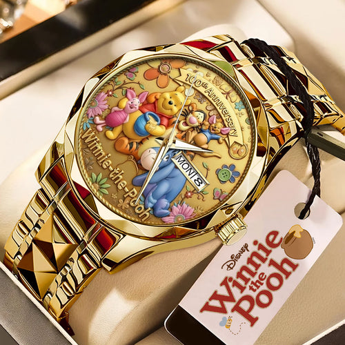 Winnie-the-Pooh 100th Anniversary Alloy Luxury Quartz Watch – TMTHU3664