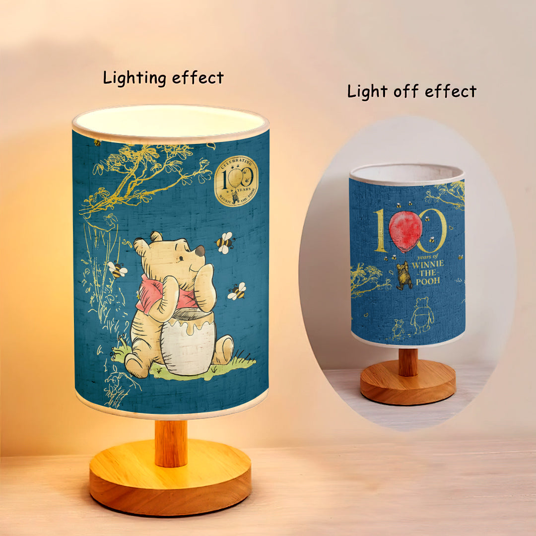 Winnie-the-Pooh 100th Anniversary Wooden Base Fabric Lamp – HOATT16026