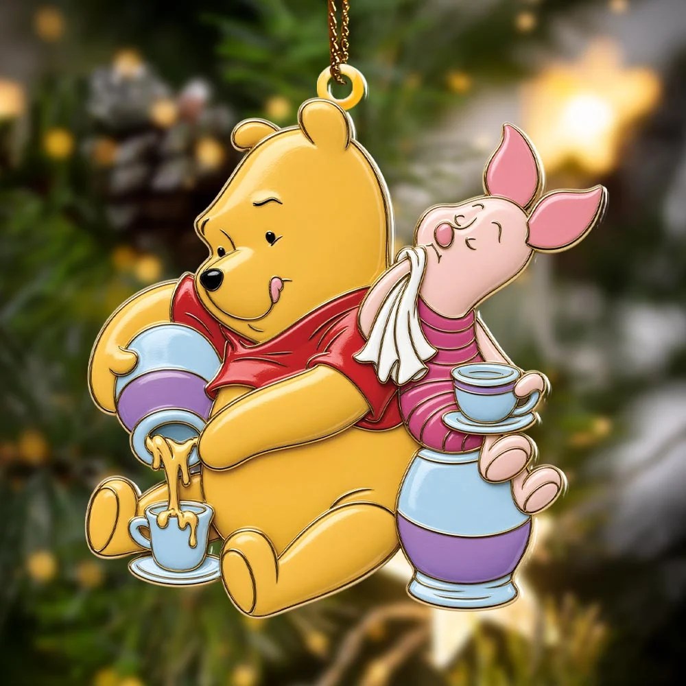 Winnie-the-Pooh Custom Shape 2-side Printed Acrylic Ornament – HOATT21113