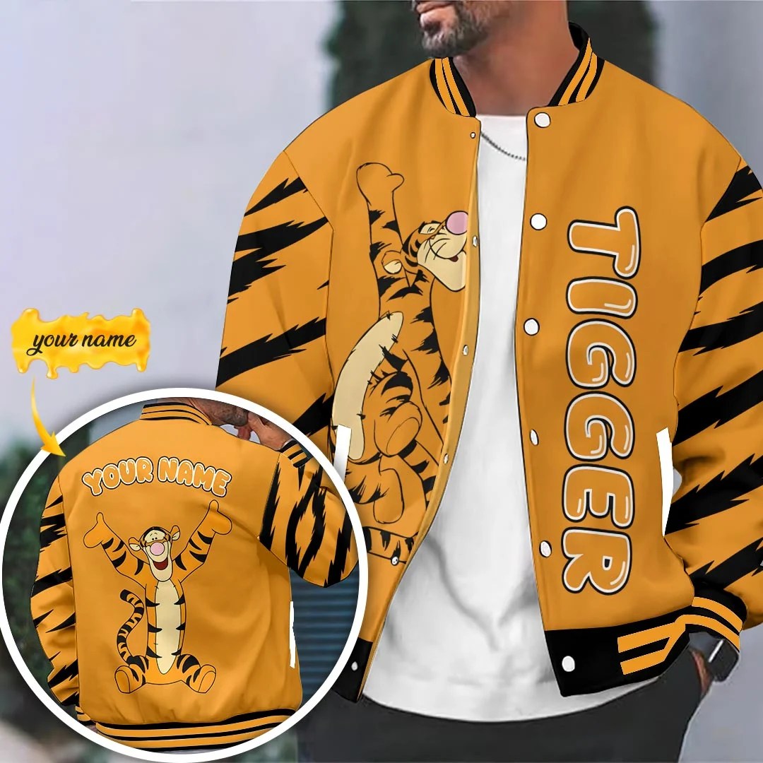 Personalized Winnie-the-Pooh x Tigger Varsity Jacket – HOATT20873