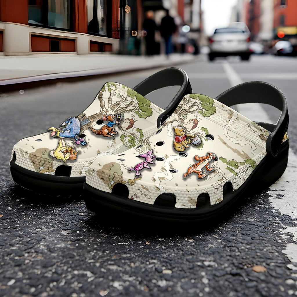 Personalized Winnie-the-Pooh 100th Anniversary Custom Clogs – GNE4951