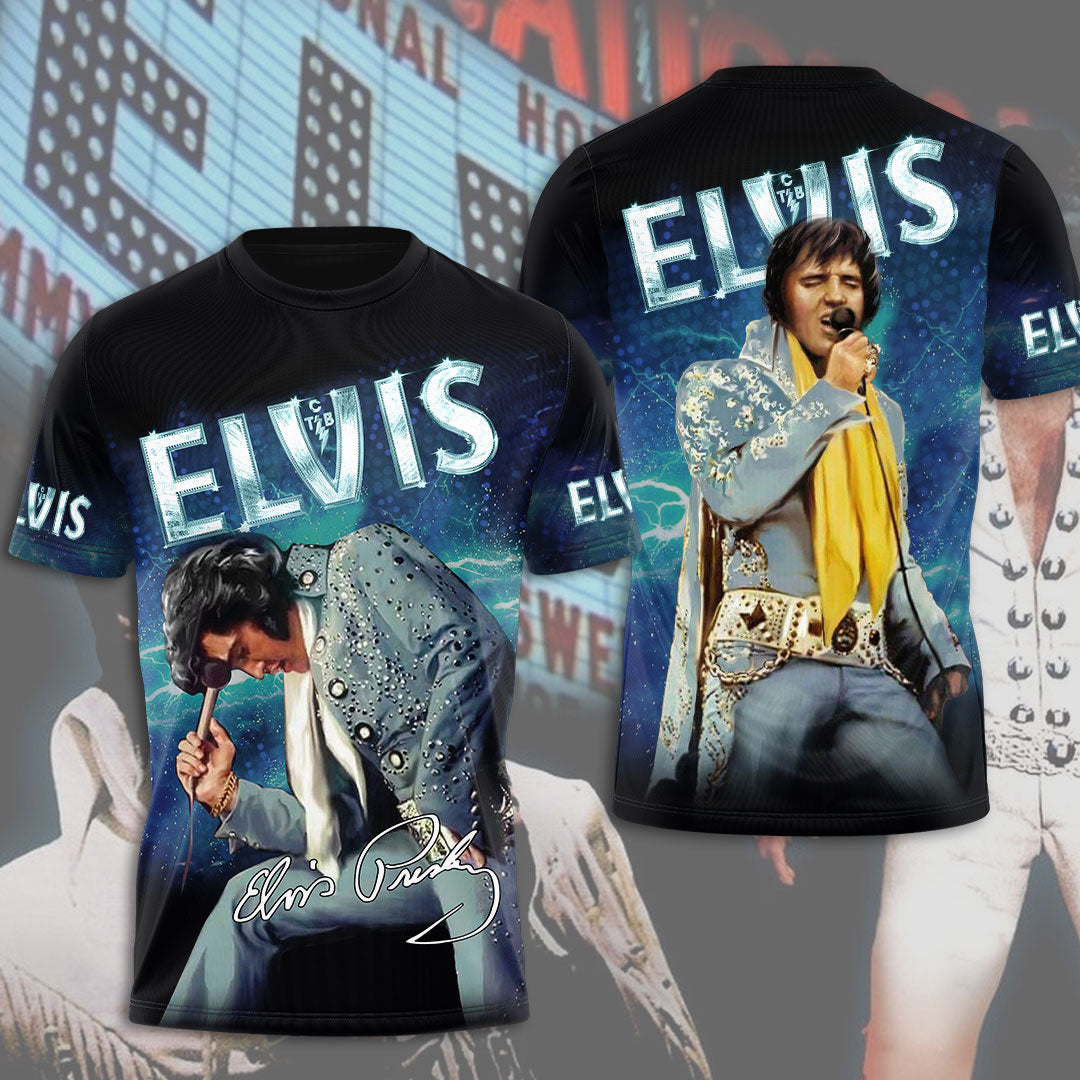 Elvis Presley Short Sleeve Button-Down Shirt – NGHIAVT 0009