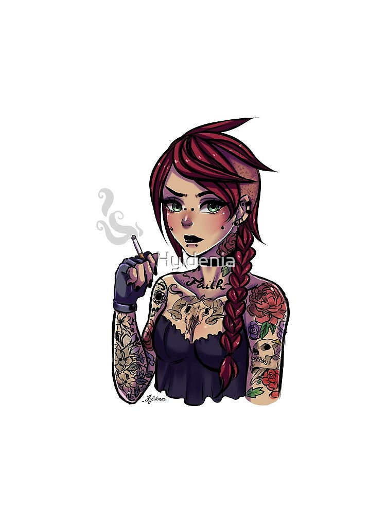 Red Hair Tattooed Punk Shirt