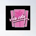 GTA Grand Theft Auto Logo Vice City Cards Poster