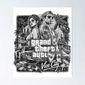 GTA 6 Vice City Gta VI Design Miami Neon Gaming Grand Theft Auto Poster