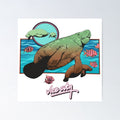 Vice City Retro Manatees Poster