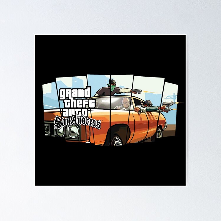 GTA Grand Theft Auto Key Art San Andreas SA Poster