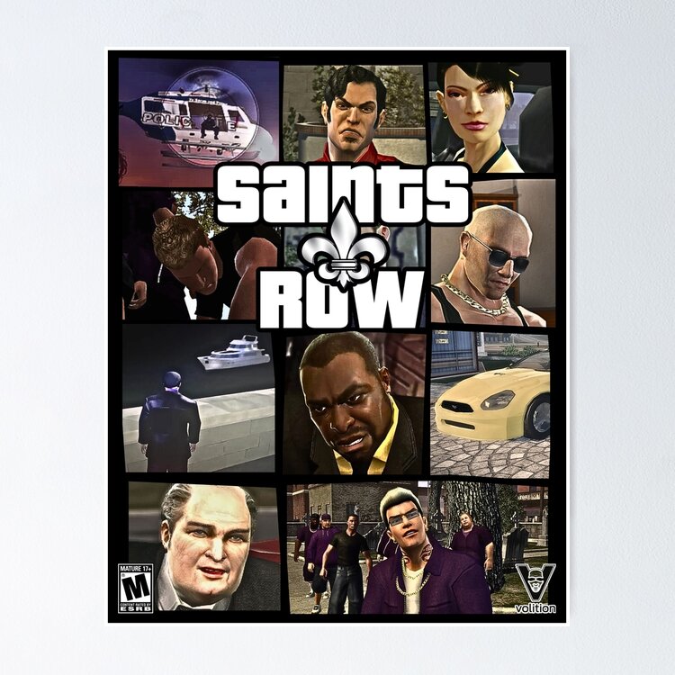 Saints Row GTA Style Poster