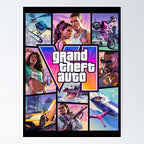 GTA 6 Vice Sunset City Poster