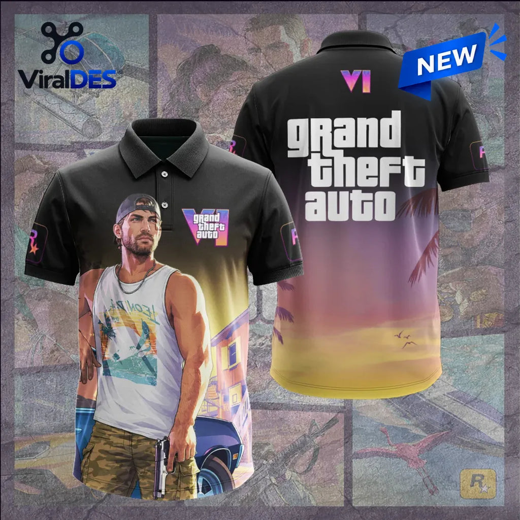Grand Theft Auto VI Gradient Polo Shirt
