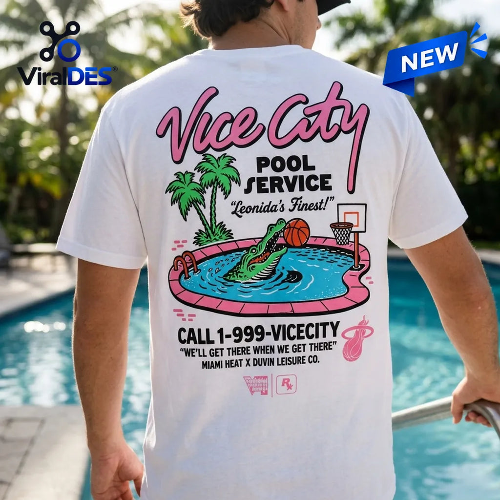 Grand Theft Auto VI x Miami Heat White Shirt