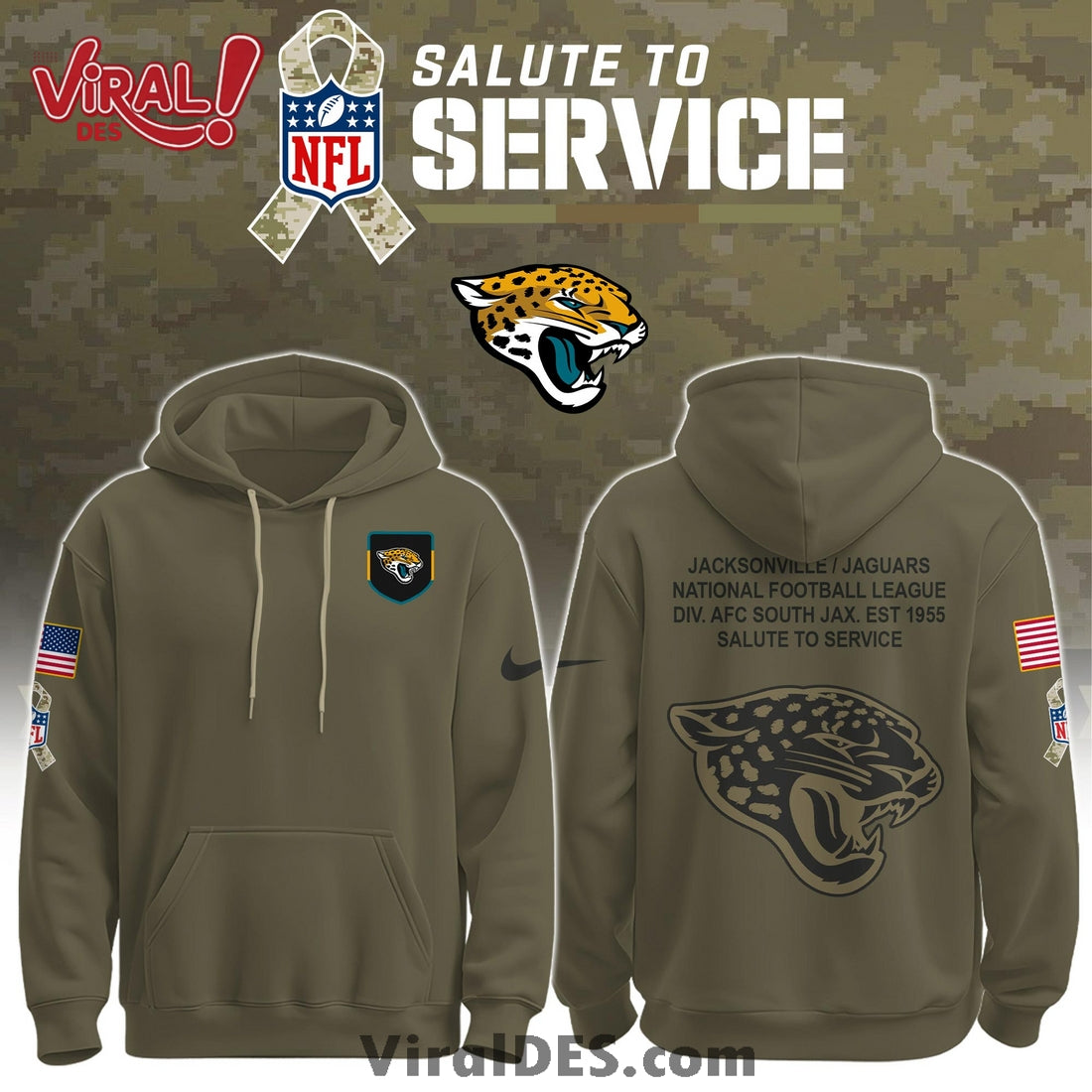 Jacksonville Jaguars Salute To Service Limited Edition Shirt