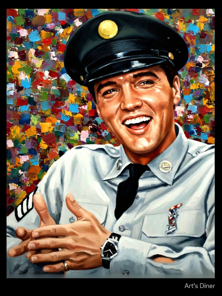 Elvis Presley - Smiling Army Portrait Shirt