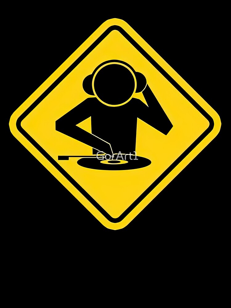 DJ At Work Music Zone Sign Shirt