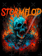 Stormflod Artwork Laughing Skull Vibrant Shirt