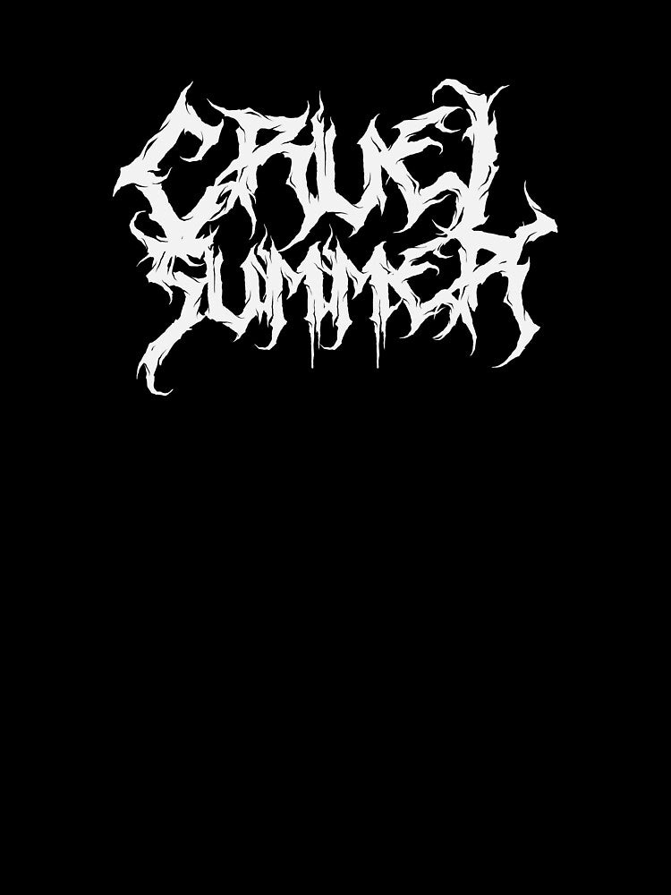 Black Metal Band Logo Cruel Summer Shirt