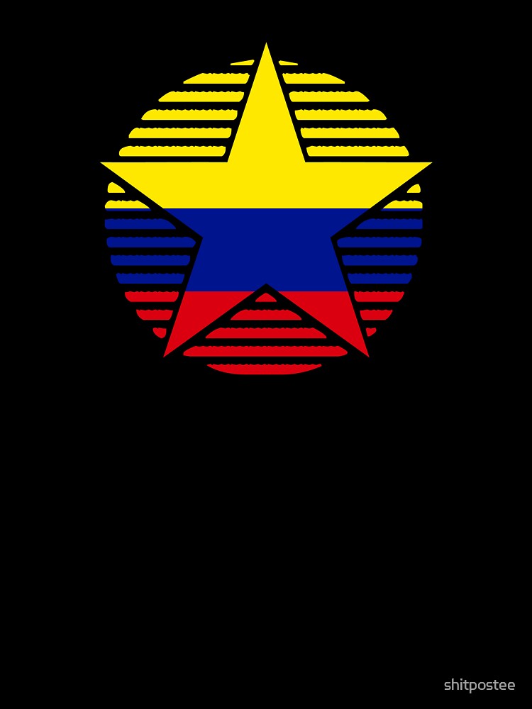 Retro Colombia Flag Star CO Shirt