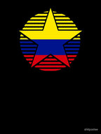 Retro Colombia Flag Star CO Shirt
