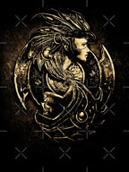 Baldur's Gate Logo Black And Sepia Shirt